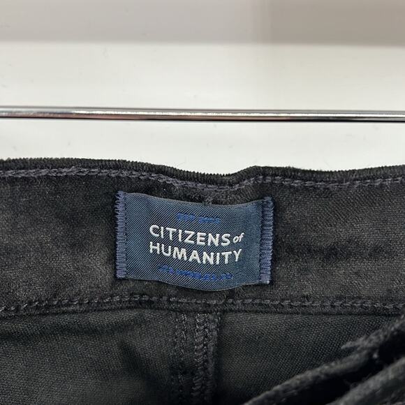 Citizens of Humanity Isola Cropped Velvet Boot Jeans - Black - 31 - NWT - Picture 5 of 10
